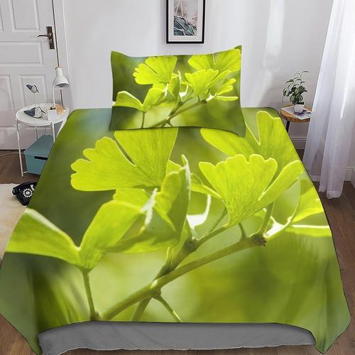 Ginkgo Biloba Parures De Lit,D Imprimé Housse De Couette De Literie... on Productcaster.