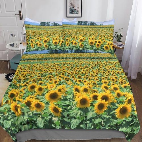 Sunflower Parures De Lit,D Imprimé Housse De Couette De Literie Flo... on Productcaster.