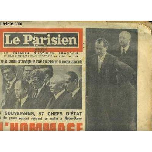 Le Parisien N°9206 - 31e Année, Du Samedi 6 Avril 1974 : L'hommage ... on Productcaster.