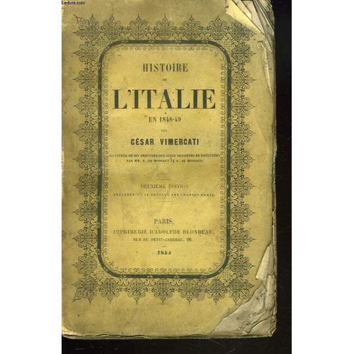 Histoire De L'italie En 1848-49. on Productcaster.