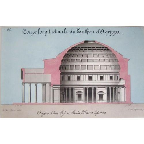 Coupe Longitudinale Du Panthéon D'agrippa, Aujourd'hui Eglise Santa... on Productcaster.