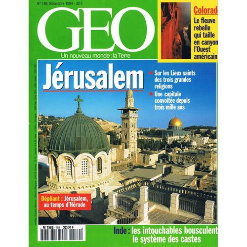 Geo - N° 189 : Jerusalem - Colorado - Intouchables - Pachamama En B... on Productcaster.