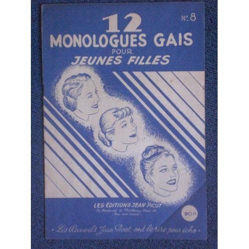 12 Monologues Gais Pour Jeunes Filles N°8. on Productcaster.