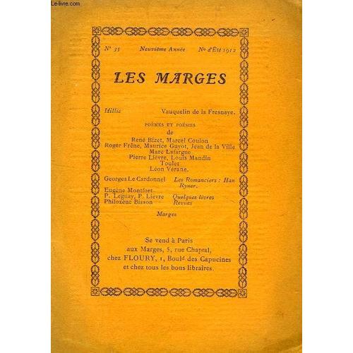 Les Marges, 9e Annee, N° 35, Ete 1912 on Productcaster.