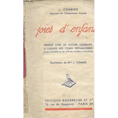 Joies D'enfants - Premier Livre De Lecture Courante A L'usage Des C... on Productcaster.