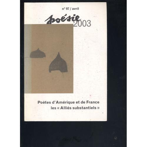 Poesie 2003 Poètes D Amérique Et De France 97 on Productcaster.