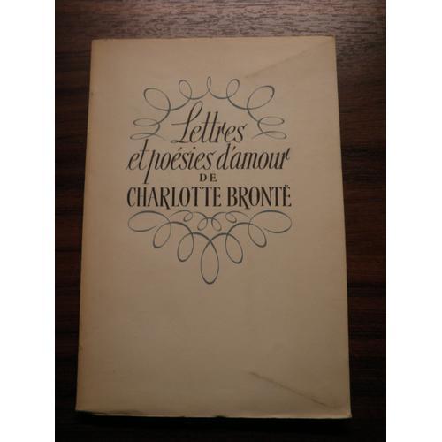 Lettres Et Poesies D'amour De Charlotte Bronte on Productcaster.