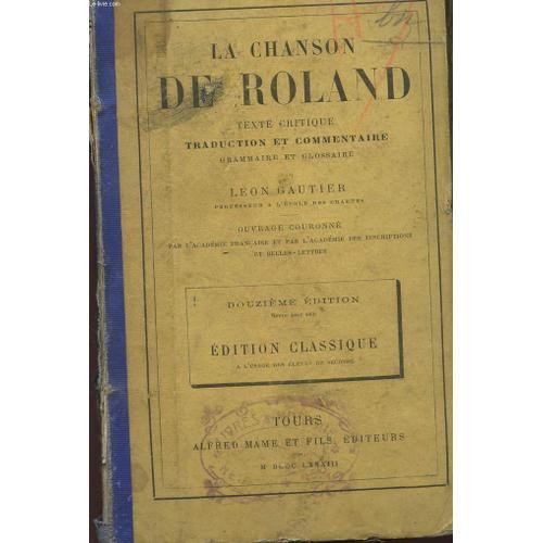 La Chanson De Roland - Douzieme Edition - Edition Classique. on Productcaster.