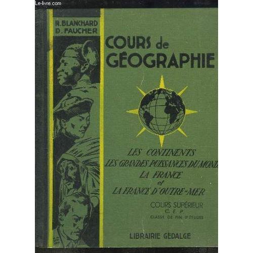 Cours De Géographie. Les Continents, Les Grandes Puissances Du Mond... on Productcaster.