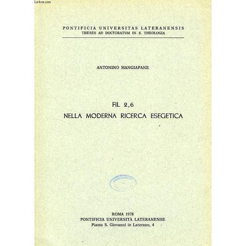 Fil 2, 6 Nella Moderna Ricerca Esegetica on Productcaster.