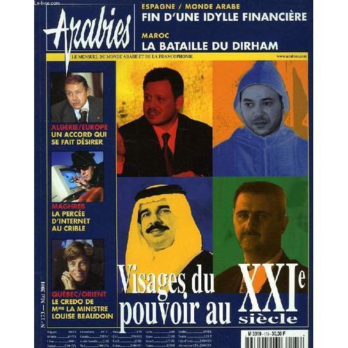 Arabies, N° 173, Mai 2001, Le Mensuel Du Monde Arabe Et De La Franc... on Productcaster.