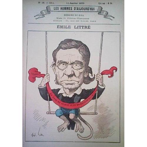 Les Hommes D'aujourd'hui N°18 - Emile Littre - 1878 - Caricature Pa... on Productcaster.