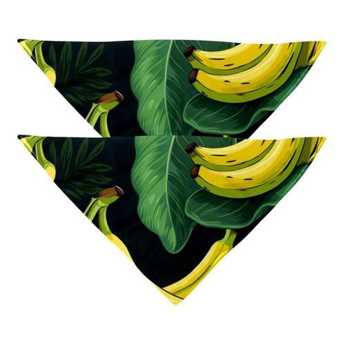 Lot De 2 Écharpes Tendance Pour Animaux De Compagnie, Motif Banane ... on Productcaster.