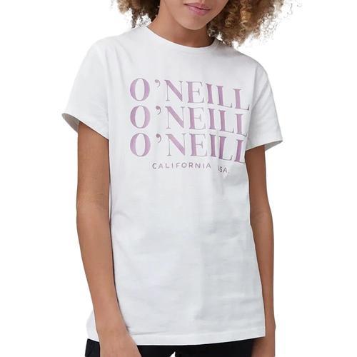 T-Shirt Blanc Fille O'neill All Year on Productcaster.