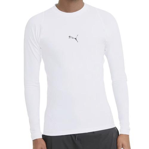 T-Shirt Manches Longues Blanc Homme Puma Exo on Productcaster.