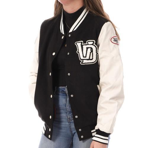 Veste Noir Femme Von Dutch Teddy Universitaire on Productcaster.