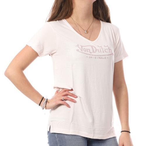 T-Shirt Rose Clair Femme Von Dutch Roon on Productcaster.