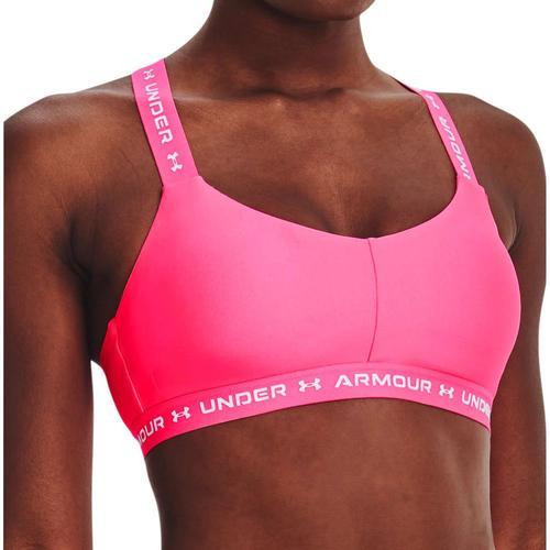 Brassière Rose Femme Under Armour Crossback Low on Productcaster.