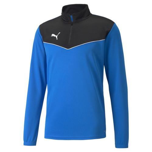 Sweat 1/4 De Zip Noir/Bleu Homme Puma Indrise on Productcaster.