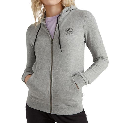 Sweat Zippé À Capuche Gris Clair Femme O'neill Circle Surfer on Productcaster.