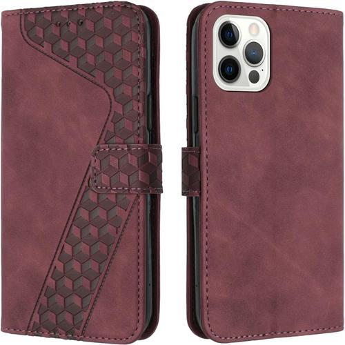 Coque Iphone 12, Antichoc Tpu Housse Iphone 12 Cuir Premium Flip Ca... on Productcaster.