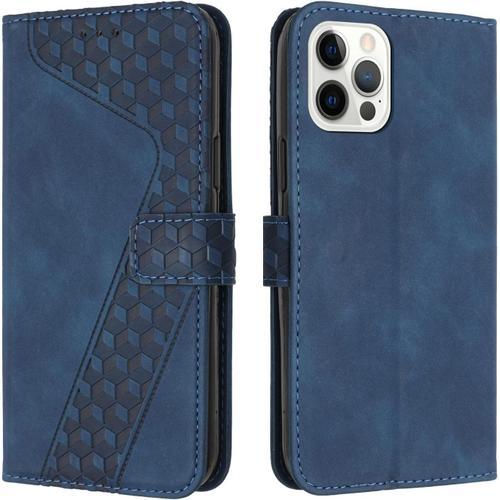 Coque Iphone 12, Antichoc Tpu Housse Iphone 12 Cuir Premium Flip Ca... on Productcaster.