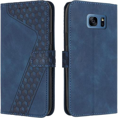 Coque Samsung Galaxy S7, Antichoc Tpu Housse Samsung S7 Cuir Pu Por... on Productcaster.