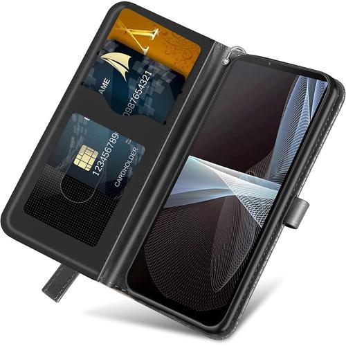 Coque Pour Sony Xperia 10 Iii, Folio Cuir Pu Magnetique Feuille Fli... on Productcaster.