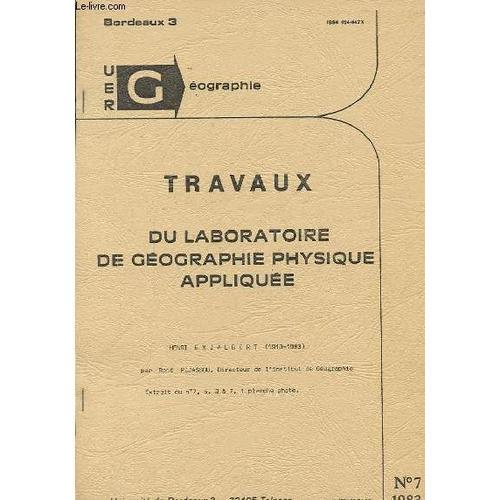 Travaux Du Laboratoire De Geographie Physique Appliquee Henri Enjal... on Productcaster.