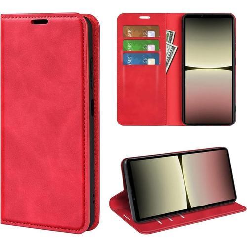 Coque Pour Sony Xperia 10 V, Antichoc Etui Housse En Cuir A Rabat F... on Productcaster.