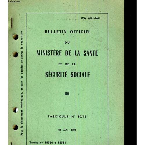 Bulletin Officiel Du Ministère De La Santé Et De La Sécurité Sociale on Productcaster.