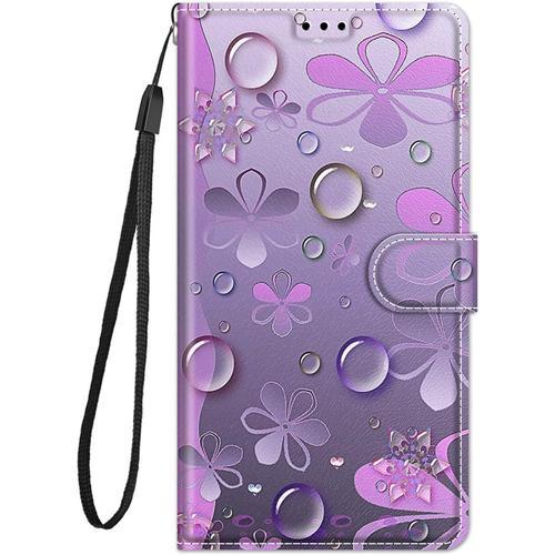 Coque Cuir Pour Xiaomi Redmi 9a Etui A Rabat Motif Dessin Pour Fill... on Productcaster.