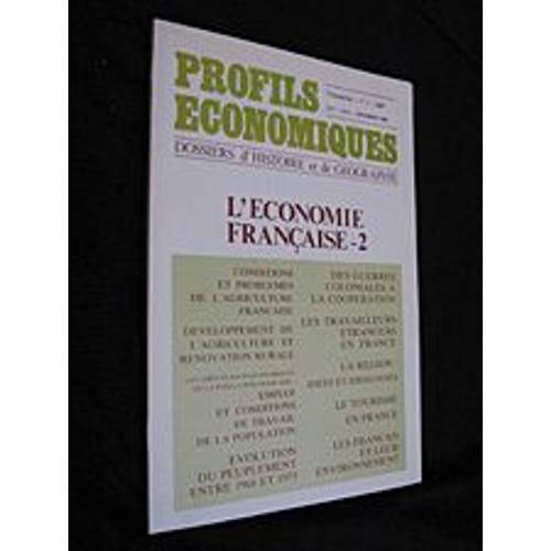 Profils Économiques, N° 2 : L'economie Française-2 on Productcaster.