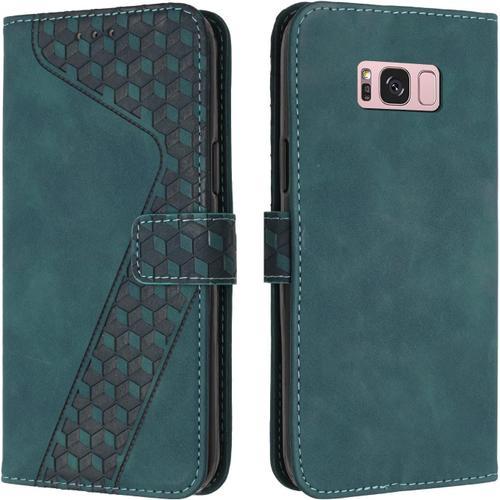 Etui Coque Pour Samsung Galaxy S8, Protection Housse En Cuir Pu Por... on Productcaster.