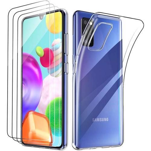 Coque Pour Samsung Galaxy A41 + 3x Protection D'ecran En Verre Trem... on Productcaster.