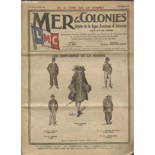 Mer Et Colonies - Organe De La Ligue Maritime Et Coloniale - N°274 ... on Productcaster.