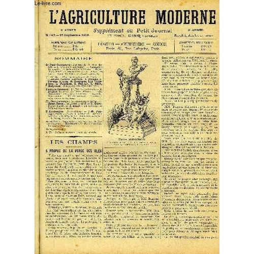 L'agriculture Moderne N° 143 - Dr Paul Cazeneuve : A Propos De La V... on Productcaster.