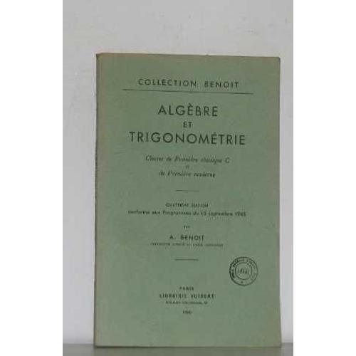 Algèbre Et Trigonométrie on Productcaster.