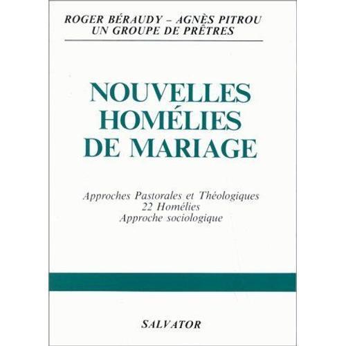 Nouvelles Homelies De Mariage: Textes Et Analyse on Productcaster.