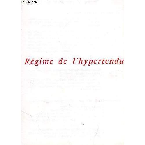 Regime De L'hypertendu on Productcaster.