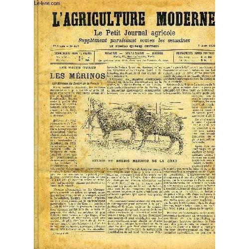 L'agriculture Moderne N° 449 - Les Mérinos ; Informations Agricoles... on Productcaster.