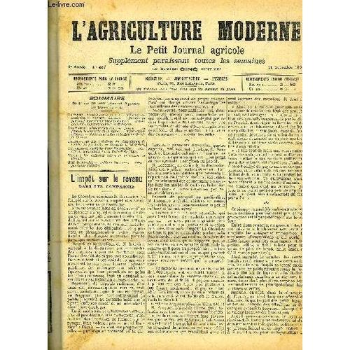 L'agriculture Moderne N° 467 - La Ferme : L'impôt Sur Le Revenu. ¿ ... on Productcaster.