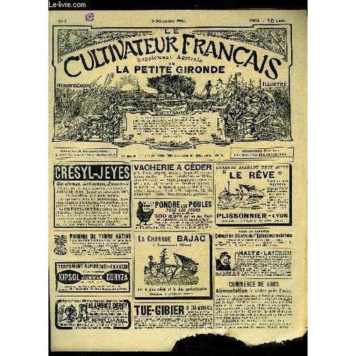 Le Cultivateur Francais - Première Année - N° 7 - Toujours La Lutte... on Productcaster.