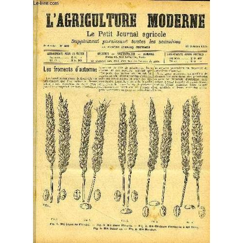 L'agriculture Moderne N° 460 - Les Champs : Les Froments D'automne ... on Productcaster.