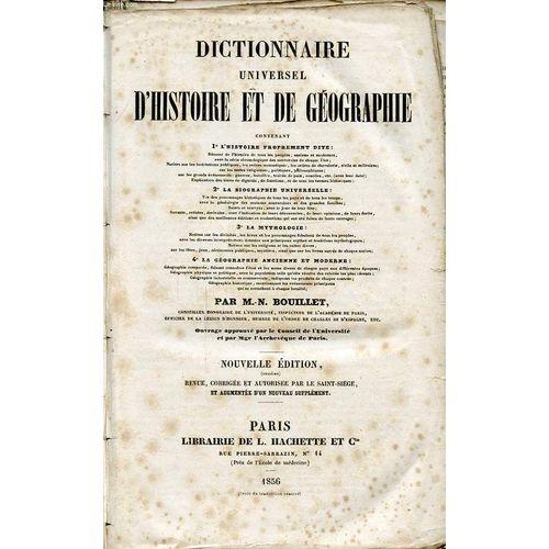 Dictionnaire Universel D Histoire Et De Geographie on Productcaster.