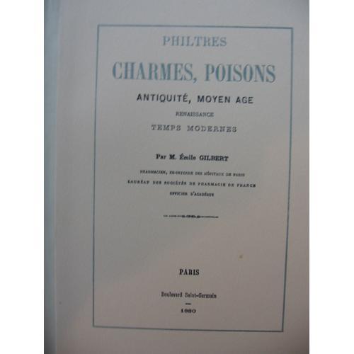 Philtres Charmes Poisons on Productcaster.