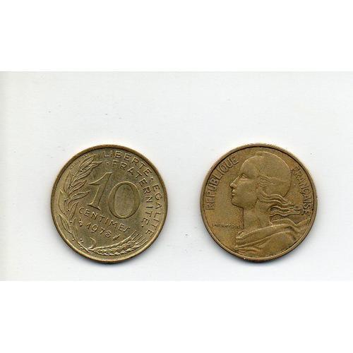 Lot De 7 Pièces De 10 Centimes Marianne 1978 on Productcaster.