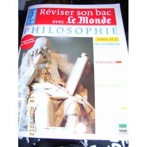 Réviser Son Bac Avec Le Monde Philosophie Terminale Series L, Es, S on Productcaster.