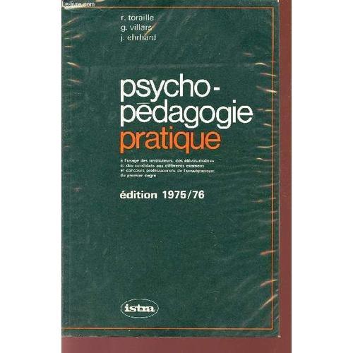 Psycho-Pedagogie Pratique / A L'usage Des Institueurs, Des Eleves-M... on Productcaster.