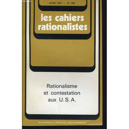 Les Cahiers Rationalistes N°299 : Rationalisme Et Constestation Aux... on Productcaster.